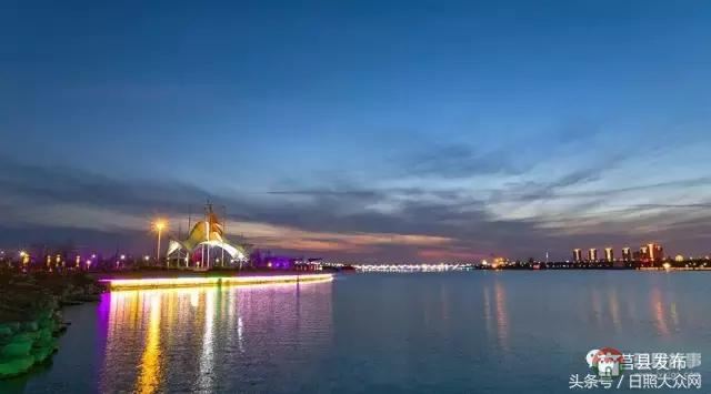 莒縣沭河公園夜景，真是美！