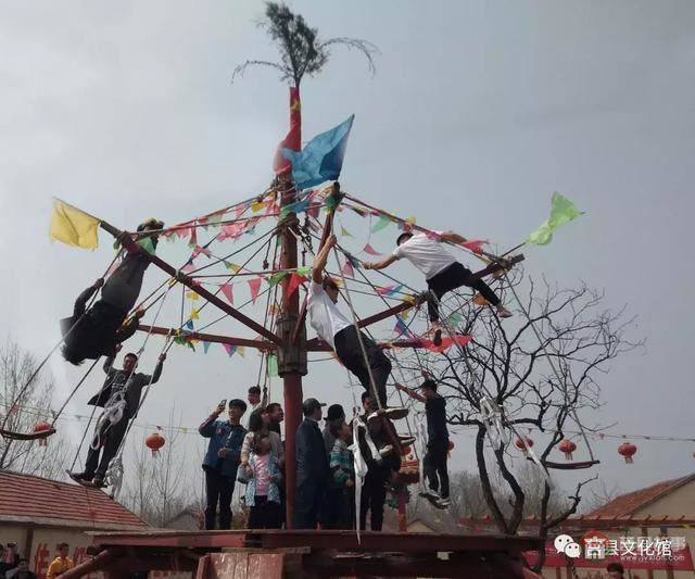 省級非遺文化之莒縣轉(zhuǎn)秋千會